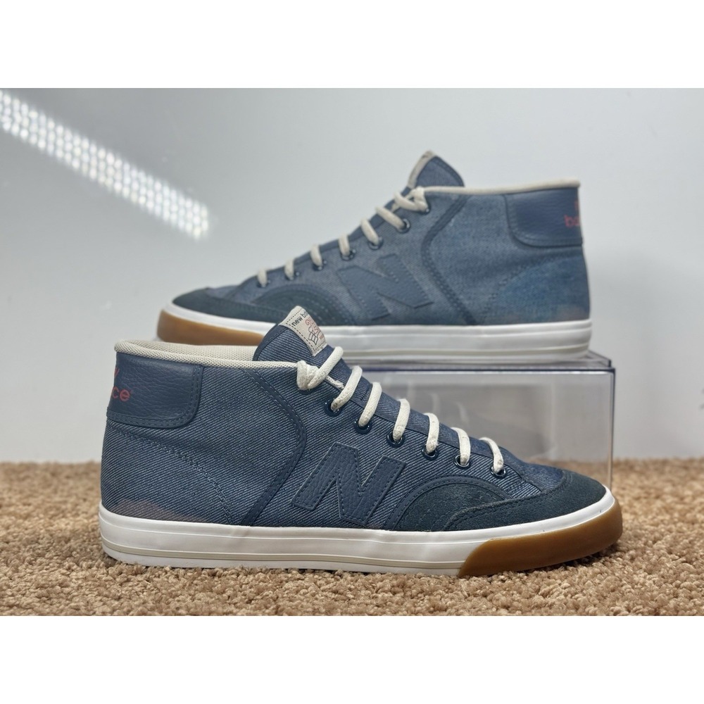 New Balance 213 Pro Court Blue Men's US 9D Skate Sneakers Gum Bottoms Skate Shoe